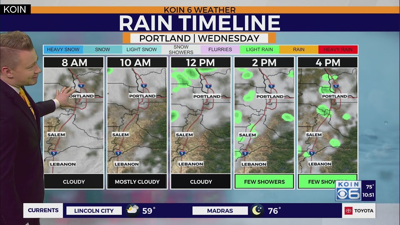 Rain chances return to Portland Wednesday, August 8, 2023 - YouTube