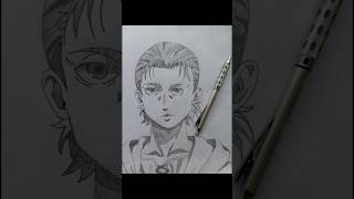 draw Eren Jaeger🔥.#shorts #anime #eren #drawing #animeeart #sketch