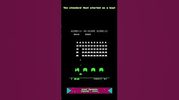 The standard that started as a bug! Space Invaders #shorts #short #arcade #videogames