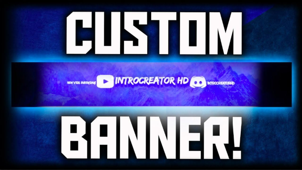 how to make a custom youtube banner