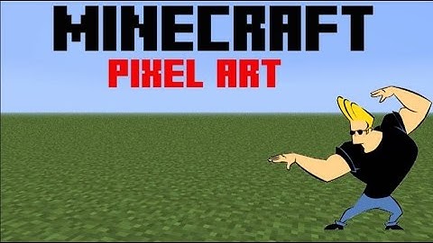 Minecraft Pixel Art - Johnny Bravo