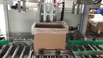 Unpacking - bagging - sealing - sealing assembly line