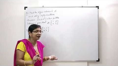 Matrix I Cayley-Hamilton Theorem I Problem 4 (2x2 matrix) I Complete Concept I Rashi Jain
