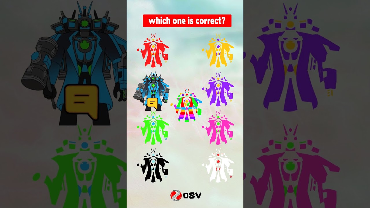 Which Titan CameraMan Skin Colour is Your Favourite? Skibidi Toilet | Cartoon Animation 