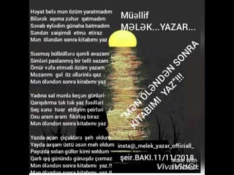 Mən  öləndən  sonra  kirabımı  yaz 📚🎧Melek...yazar...