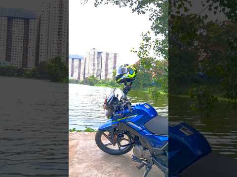 Pure adrenaline on two wheels 🩵✨ #bikelife #thrill #hero