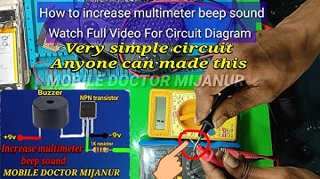How to increase your multimeter beep sound