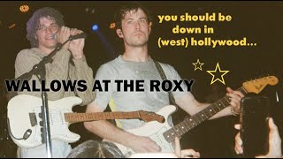 let's go see wallows at the Roxy in los angeles (final show of 2023?)
