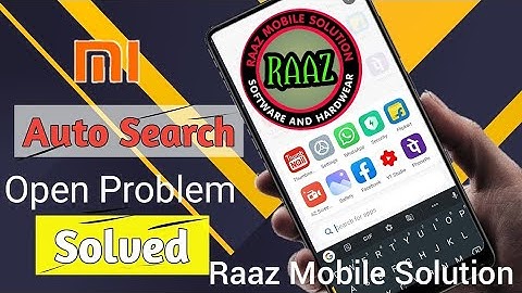 How to solve MI Mobile app drawer auto search open problem | Mi mobile App search problem