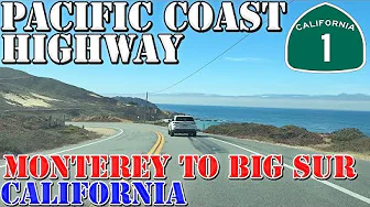 CA 1 South - Pacific Coast Highway - Monterey to Big Sur - California - 4K Highway Drive