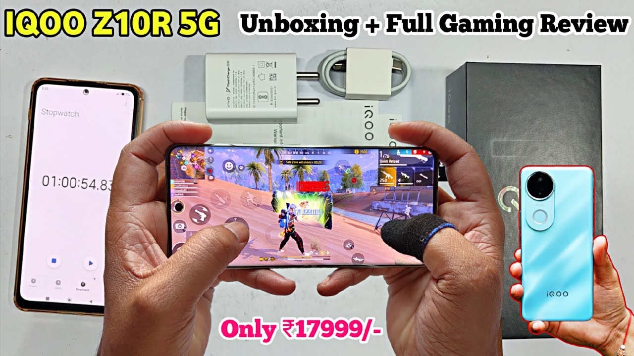 iqoo Z10R 5G Free Fire Test || iqoo Z10R 5g Free Fire Gameplay + Heating + Battery Drain Test.