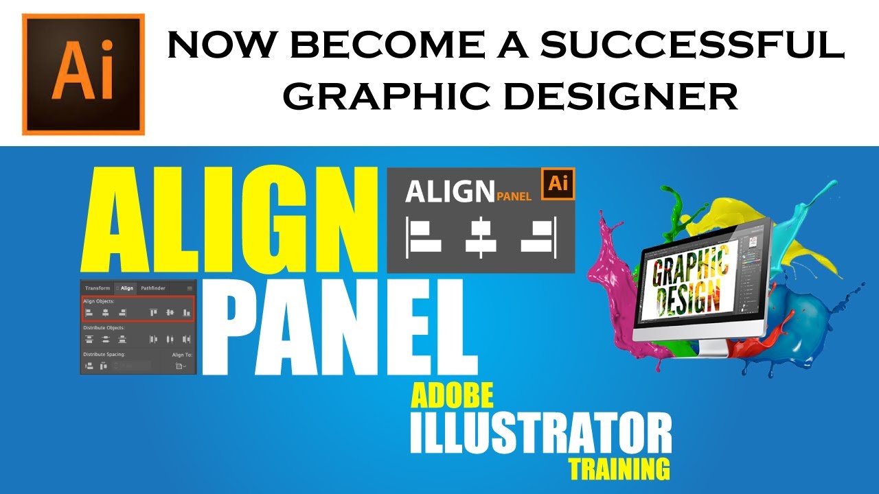 How to Align Objects | Adobe Illustrator | Urdu / Hindi - YouTube