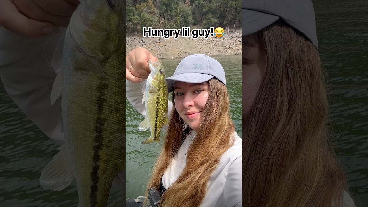 Bass try to eat anything😂🎣 #fishing #shorts