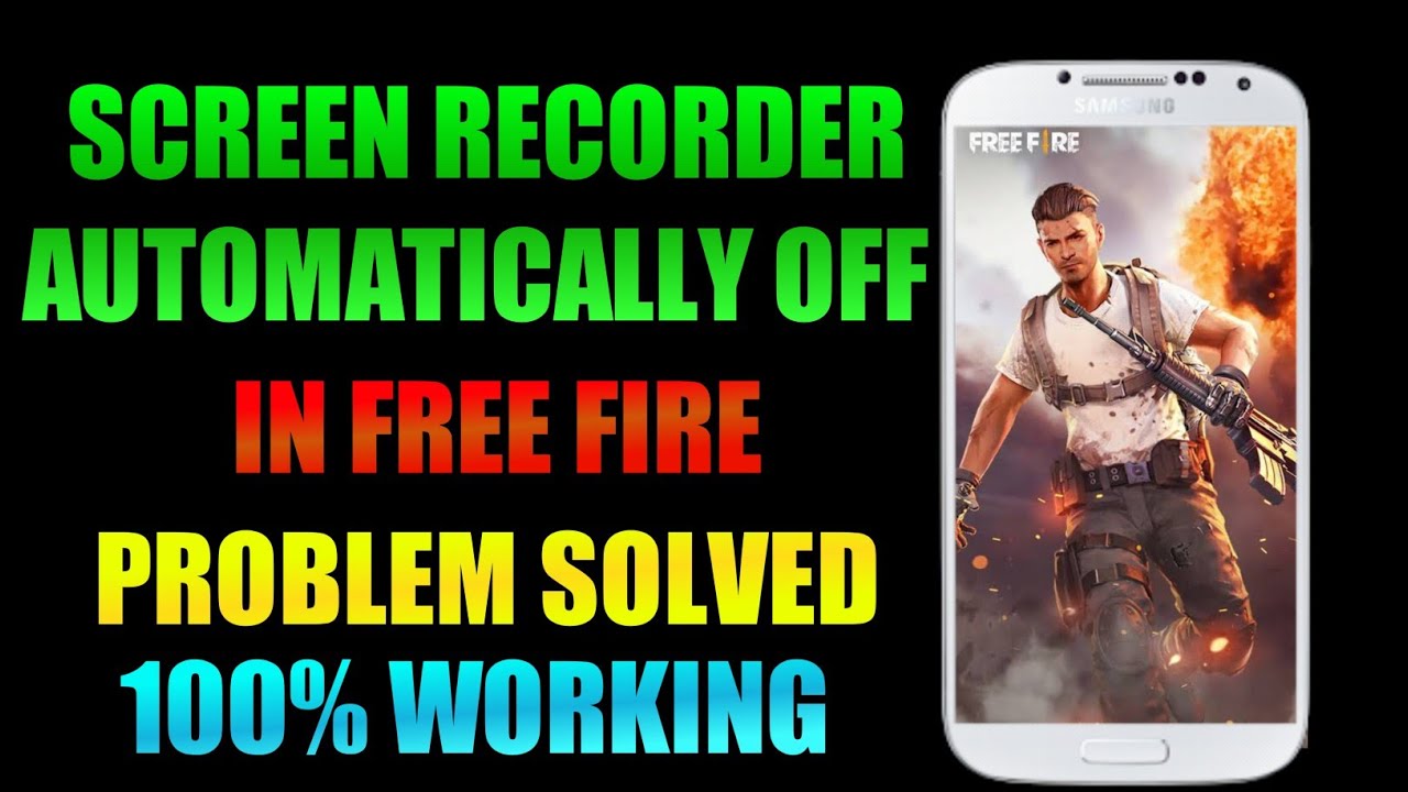 why screen recorder automatically off in free fire in tamil
