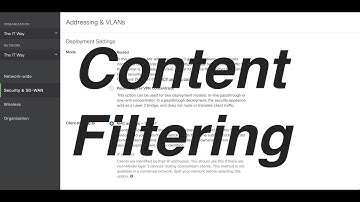 [HOW] to configure Content Filtering in a Cisco Meraki Appliance MX using the Meraki Dashboard