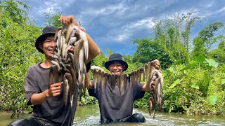 Trúng Quá Đậm Luồng Cá Cá Chèo Đồi Trong Rừng Già | Lương Ngố Vlogs
