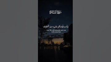 ولنبلونـكـم بشيءٍ من الخوف | القارئ إسلام صبحي #تلاوة_هادئة