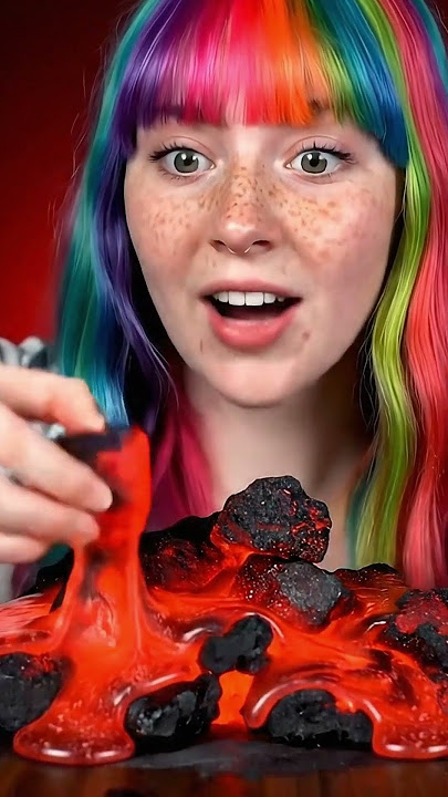 Lava Rock Gummies ‼️ #asmr #mukbang #gummy
