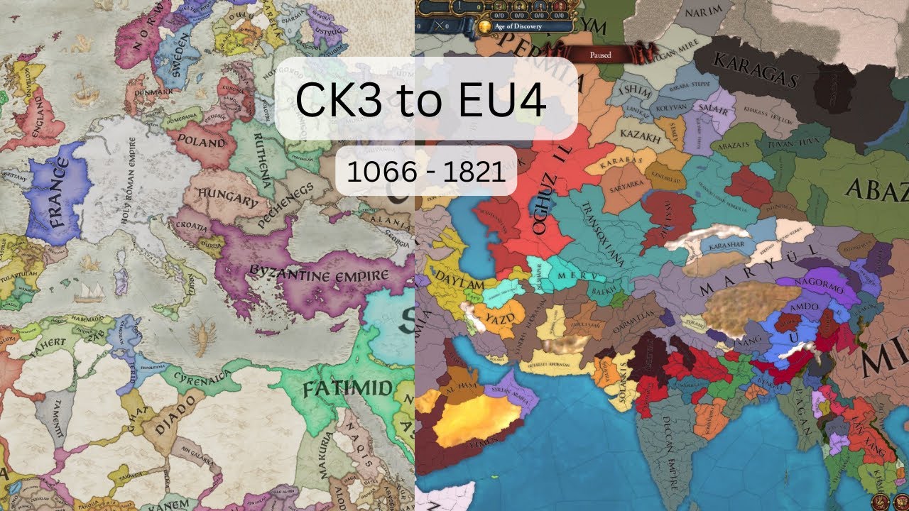 CK3 To EU4 Mega Campaign 1066 1821 YouTube