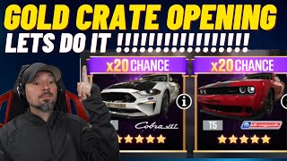 CSR2 Gold Key Opening, cobra jet and Dragpack crates.