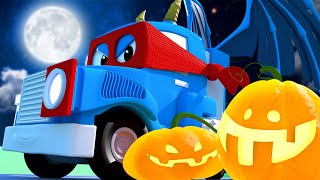 Carl Si Truk Super    Truk Halloween Yang Seram  Carl Si Truk Super Di Kota Mobil