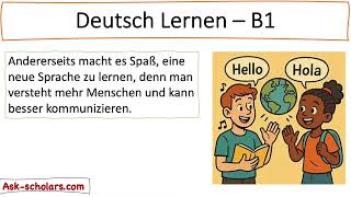 Learn German B1 with Podcast  | Improve Listening, Vocabulary &amp; Speaking Skills Fast