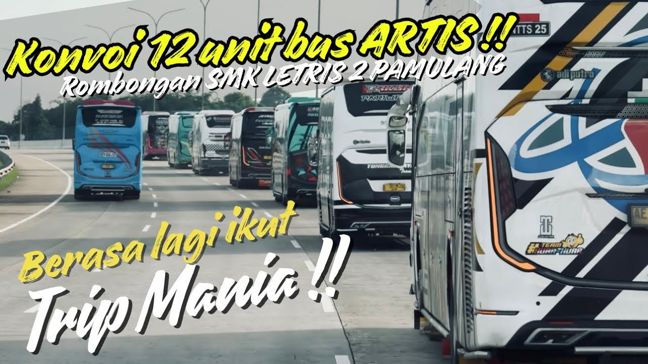 SEKOLAH INI BAWA PULUHAN BUS IDAMAN😱 TRIP KUNJUNGAN RASA TRIP MANIA🤣 JKT - BDG GAK TERASA‼️