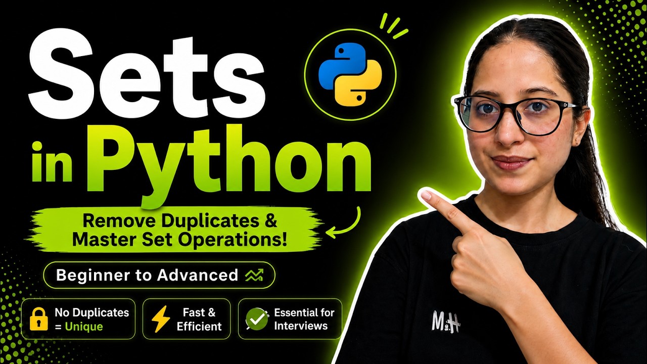 Python Sets Tutorial for Beginners to Advanced | Complete Guide with ...