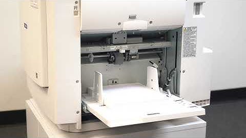 How to Put Paper in your Savin DD 3334 Duplicator