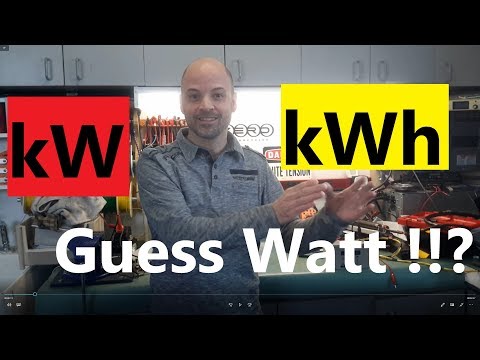 Vidéo: Différence Entre KW Et KWh