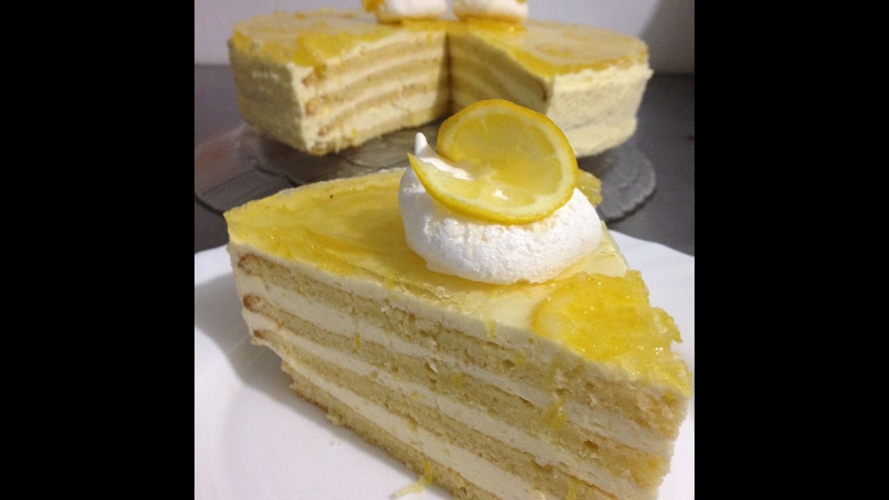 Лимонный торт в суффиксе полного