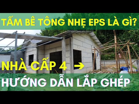 Video [Mô hình #1] - Nhà cấp 4 - Lắp ghép Tấm bê tông nhẹ... - youtube