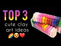 DIY Miniature Clay Creations | Easy Air Dry Clay Tutorial 🌈