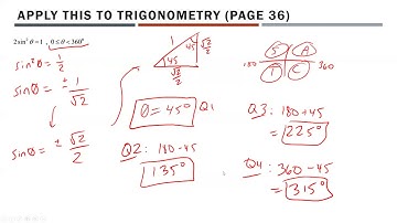 Math 30-1 - More Solving Trigonometric Equations