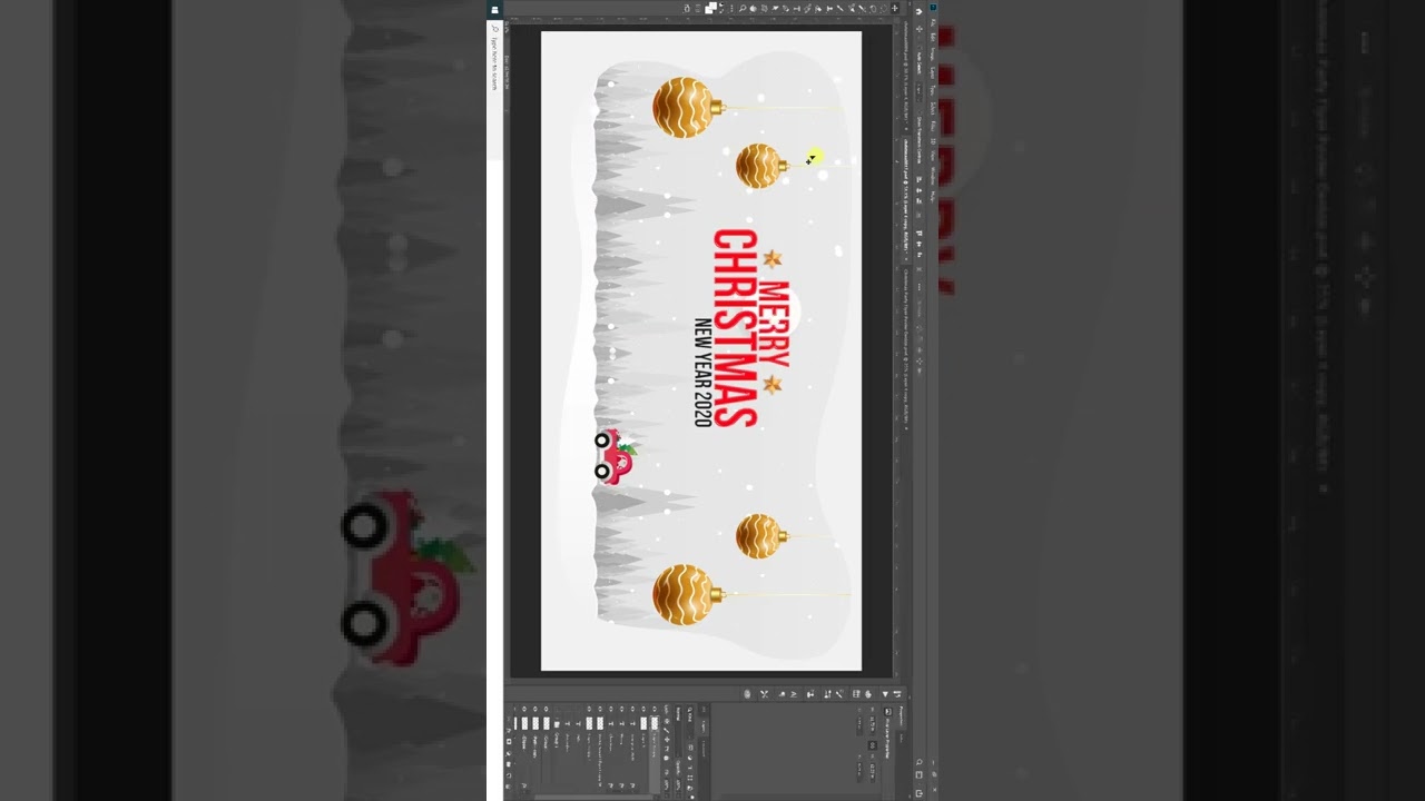 Christmas banner design photoshop