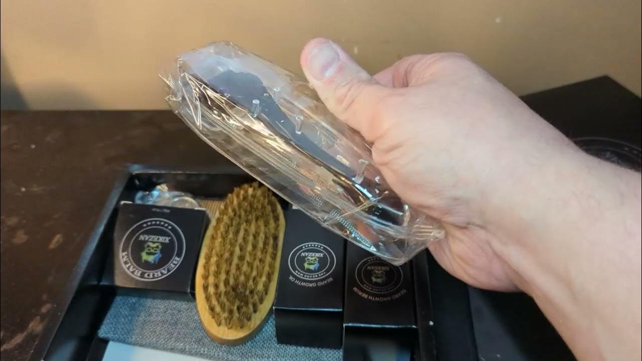 unboxing of Xikezan beard growth kit review. YouTube