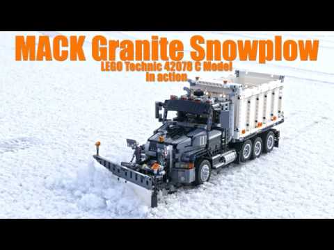 MACK Granite Snowplow - LEGO Technic C - YouTube