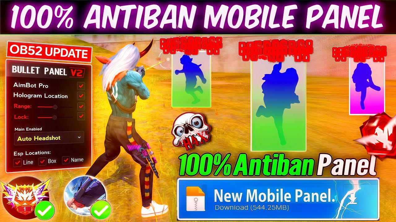 Free Fire Panel OB52 🔥 FF Antiban Panel Mobile | Free Fire Hack New 😈 FF Injector 2026 | FF Panel