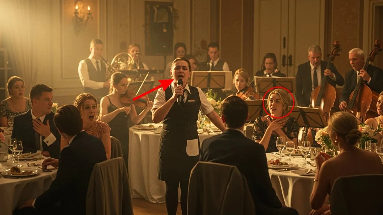 Na weselu kazali kelnerce zaśpiewać jako żart… po pierwszym wersie orkiestra zamilkła