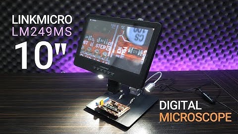 Unboxing en review LINKMICRO LM249MS 10" HDMI digitale microscoop