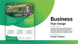 Flyer Design Tutorial | How to Design Corporate Flyer in Adobe illustrator Tutorial
