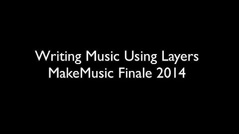 Finale 2014: How To Write Music Using Layers - Jorge Silvestrini