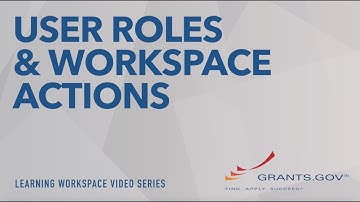 Learning Workspace - User Roles and Workspace Actions