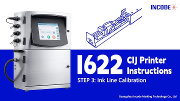 INCODE I622 CIJ Printer Instructions — Step 3: Ink Line Calibration