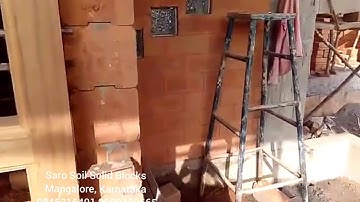 Saro mud blocks used for column structure (9845316491) #ecofriendly #compressedearthblocks #ssb