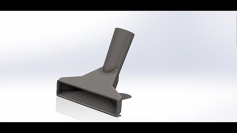 SolidWorks Tutorial | Part Modelling | Vaccum Cleaner Nozzle