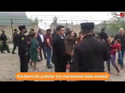 Kürdəmirdə polislər toy mərasimini belə dayandırdı sahə müvəkkili pul alıb?