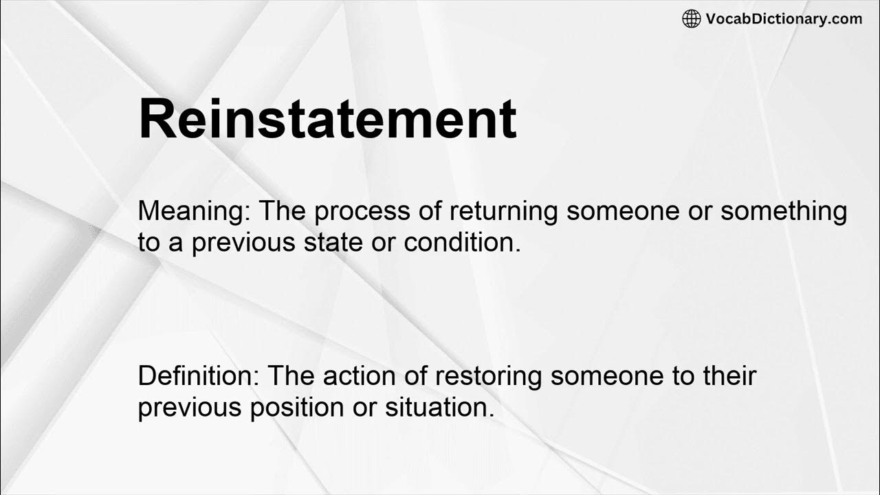 reinstatement-meaning-youtube