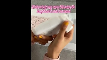 Unboxing my new Bluetooth Keyboard and mouse!!! #asmr