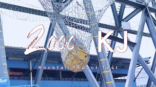 2,000KJ Rockfall Impact Test Net Worth